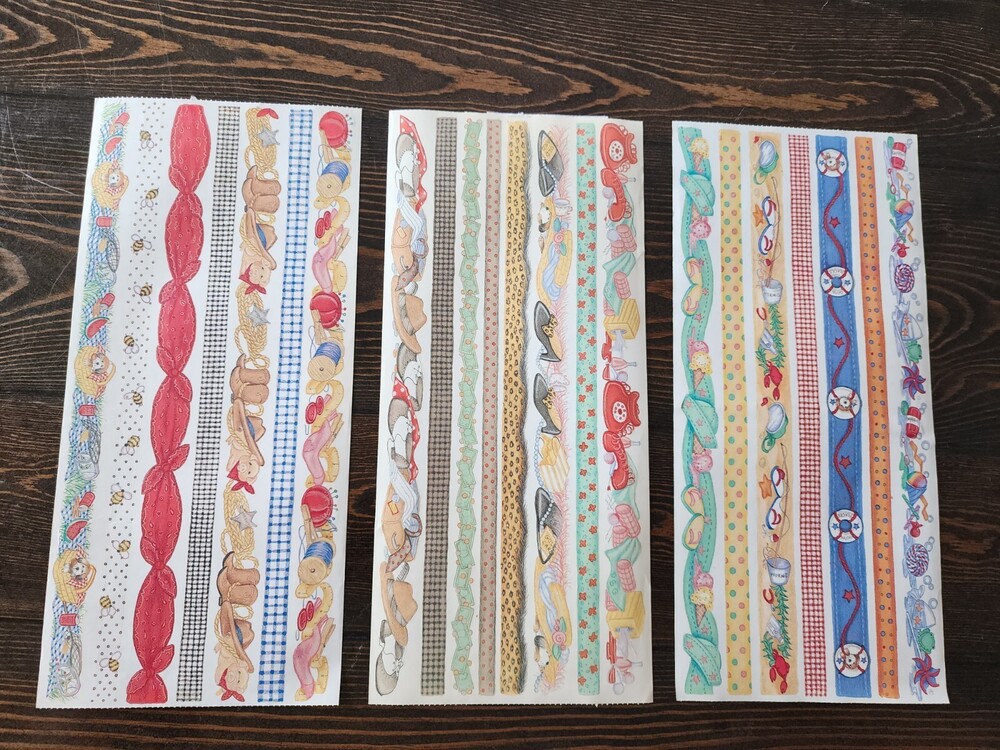 The Dimple Street Gang Stickers Summer Country Retired 2001 RARE New LOT of 3 #9